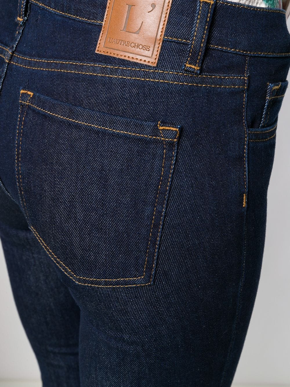 L'AUTRE CHOSE cropped slim-fit jeans-6