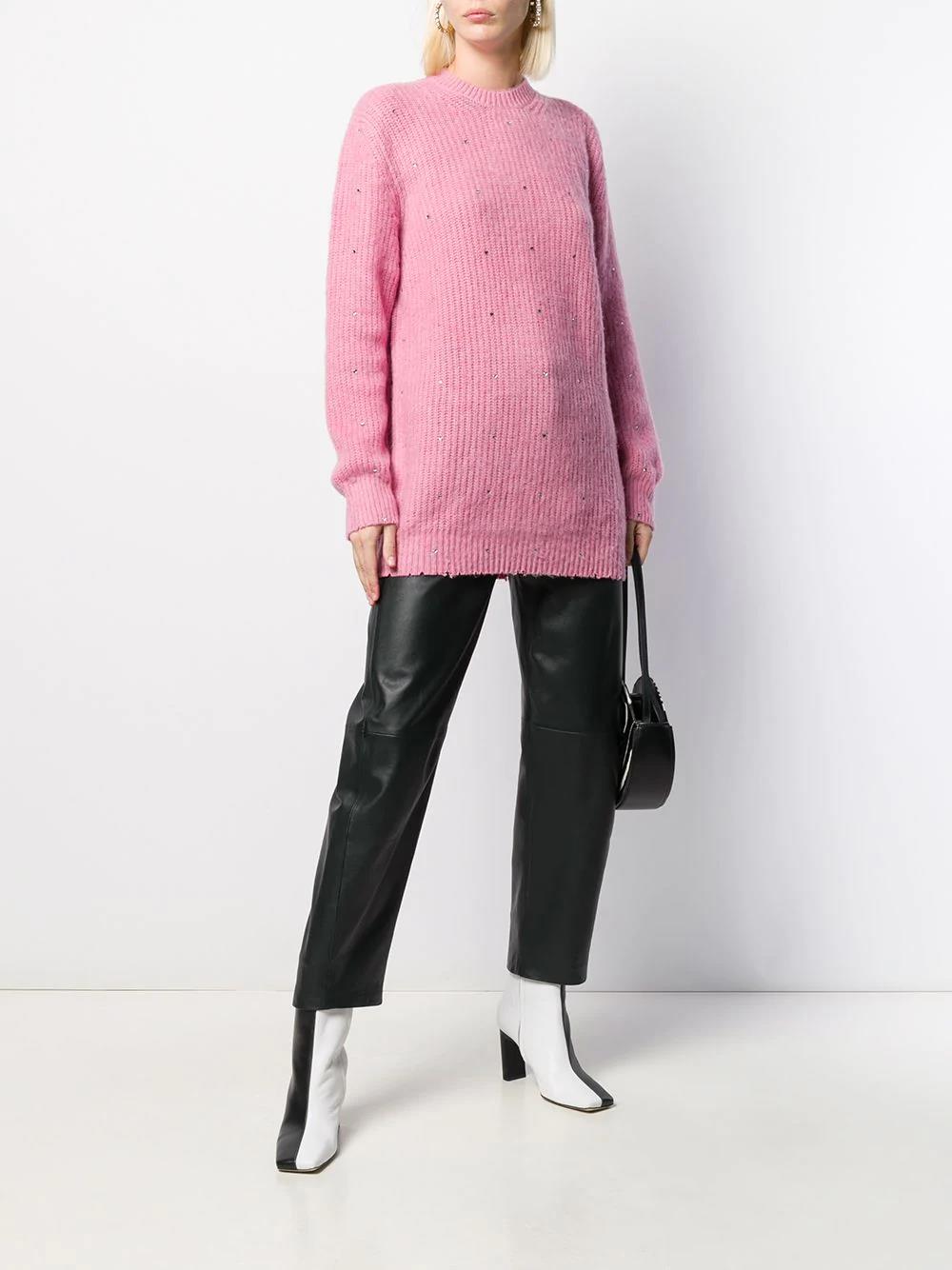 MSGM SWEATER KNIT PINK-1