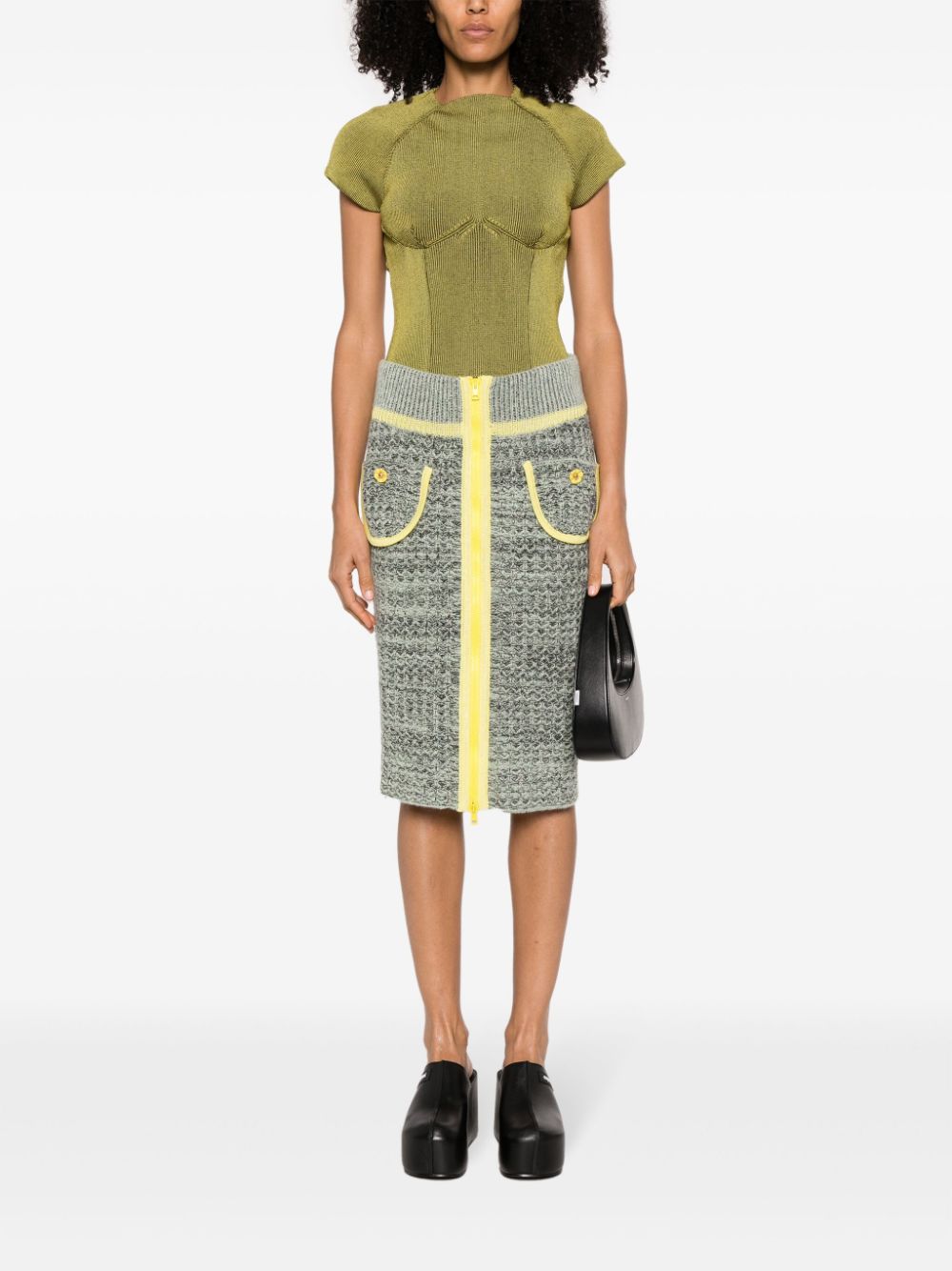 floral-embroidery knitted skirt-3