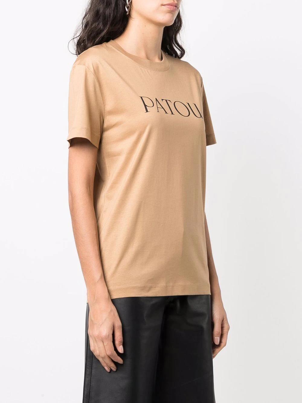 PATOU logo-print organic cotton T-shirt-15