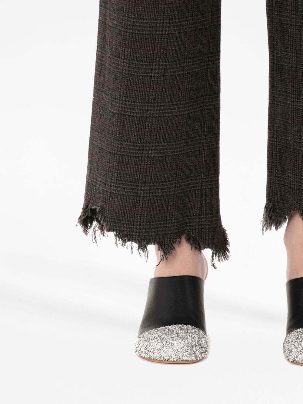 JWAnderson distressed-effect straight-leg trousers-4