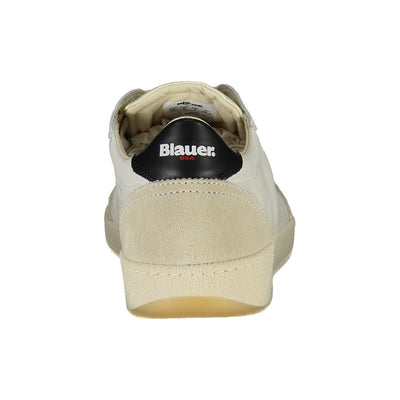 Blauer Sleek White Sneakers with Contrast Accents