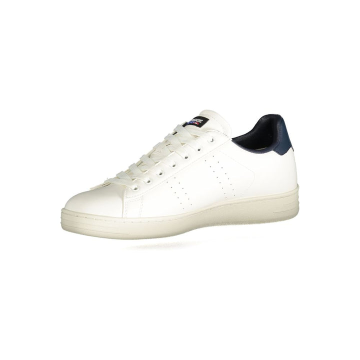 Blauer White Polyester Sneaker
