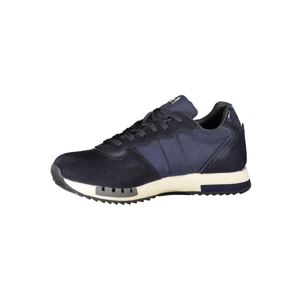 Blauer Contrast Lace-Up Sports Sneakers in Blue