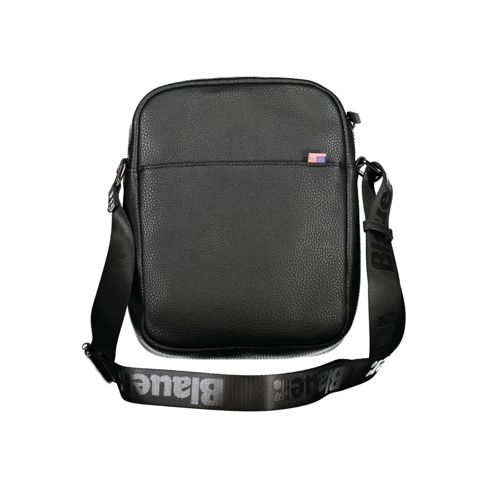 Blauer Black Leather Shoulder Strap Bag