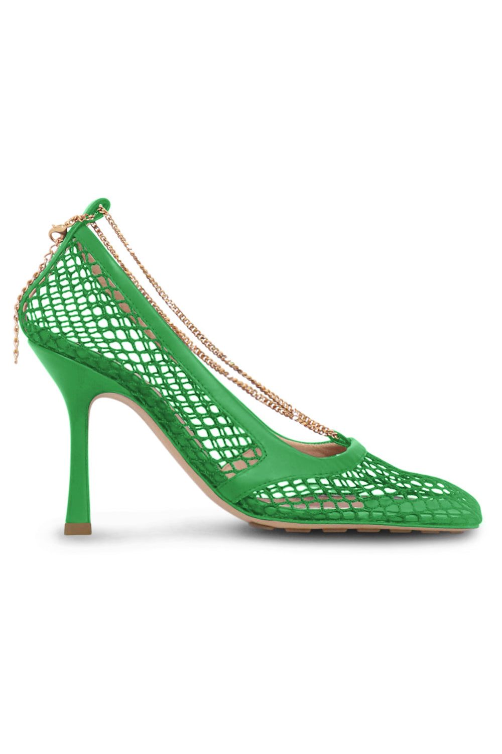 BOTTEGA VENETA STRETCH MESH AND LEATHER 90MM PUMPS | PARAKEET Bottega Veneta Regular price $1,200.00 Sale price $729.00