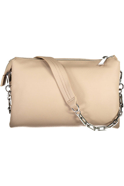 Byblos Chic Beige Chain-Handle Shoulder Bag