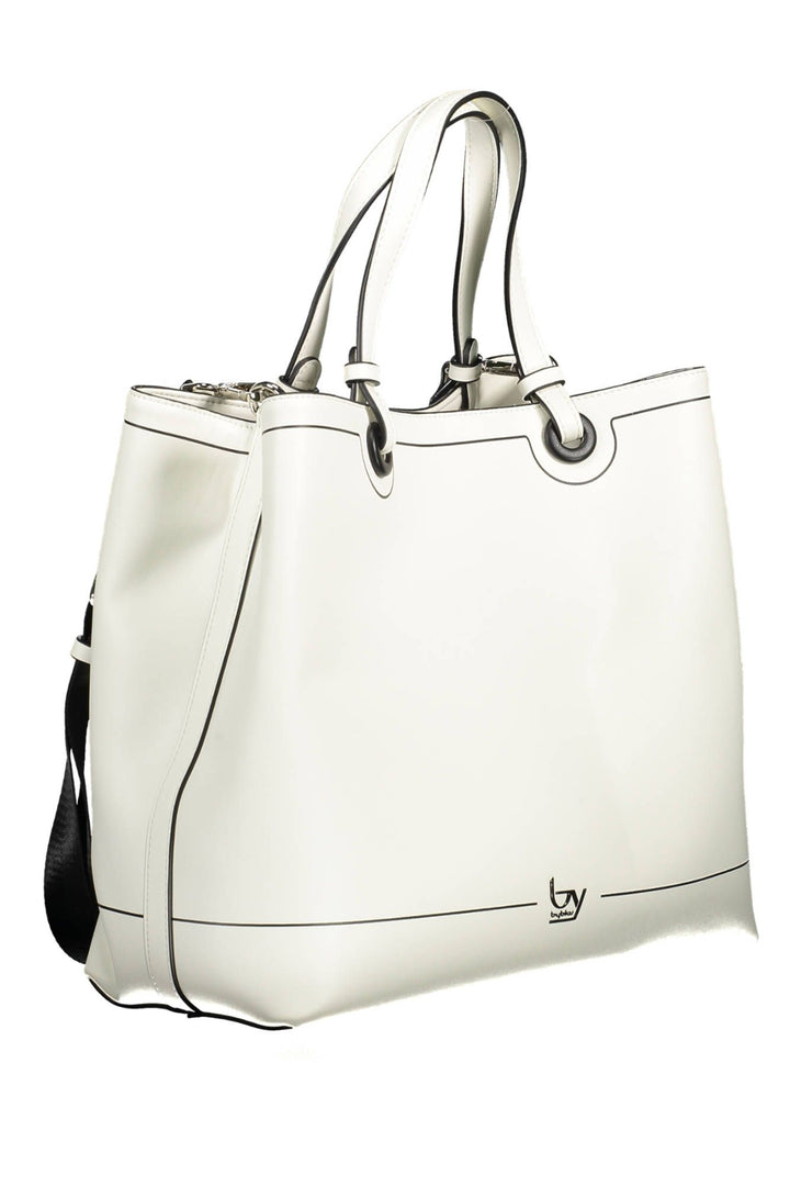 Byblos Elegant Two-Compartment White Handbag