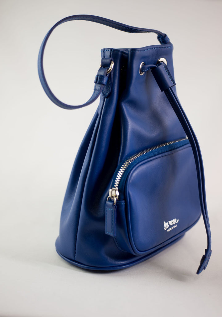 LA ROSE leather satchel bag black-26