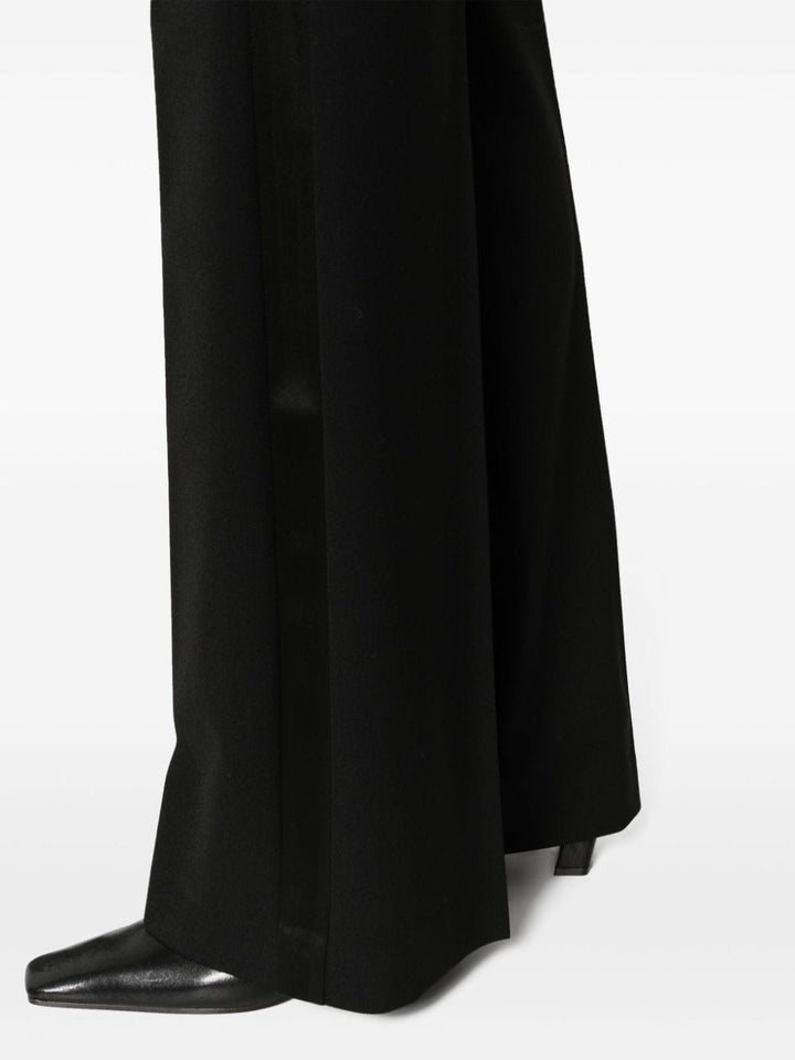 side-stripe flared trousers-8