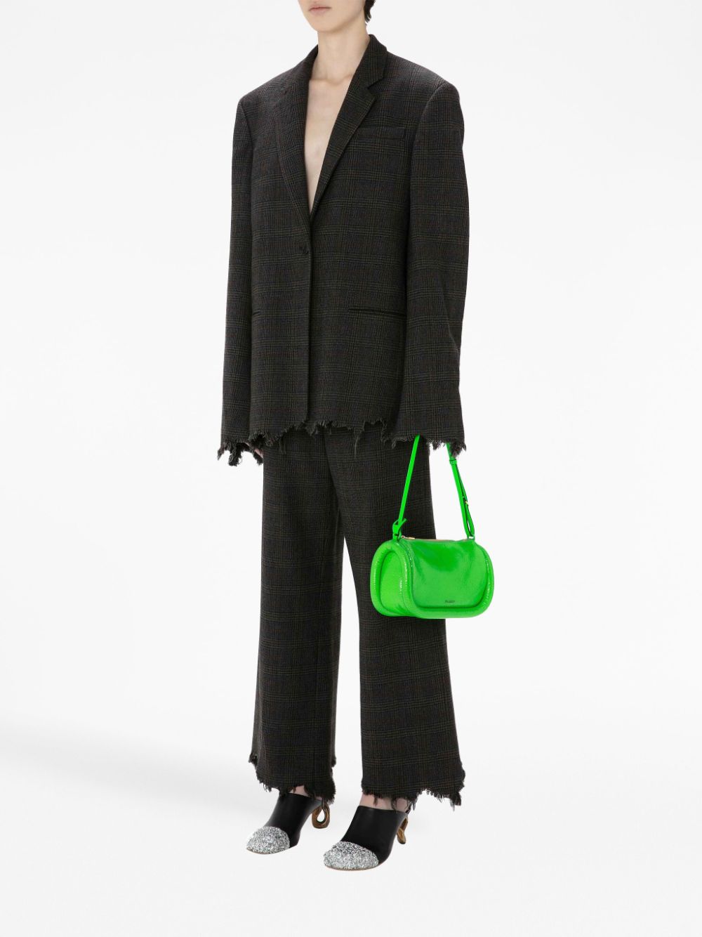 JWAnderson distressed-effect straight-leg trousers-1