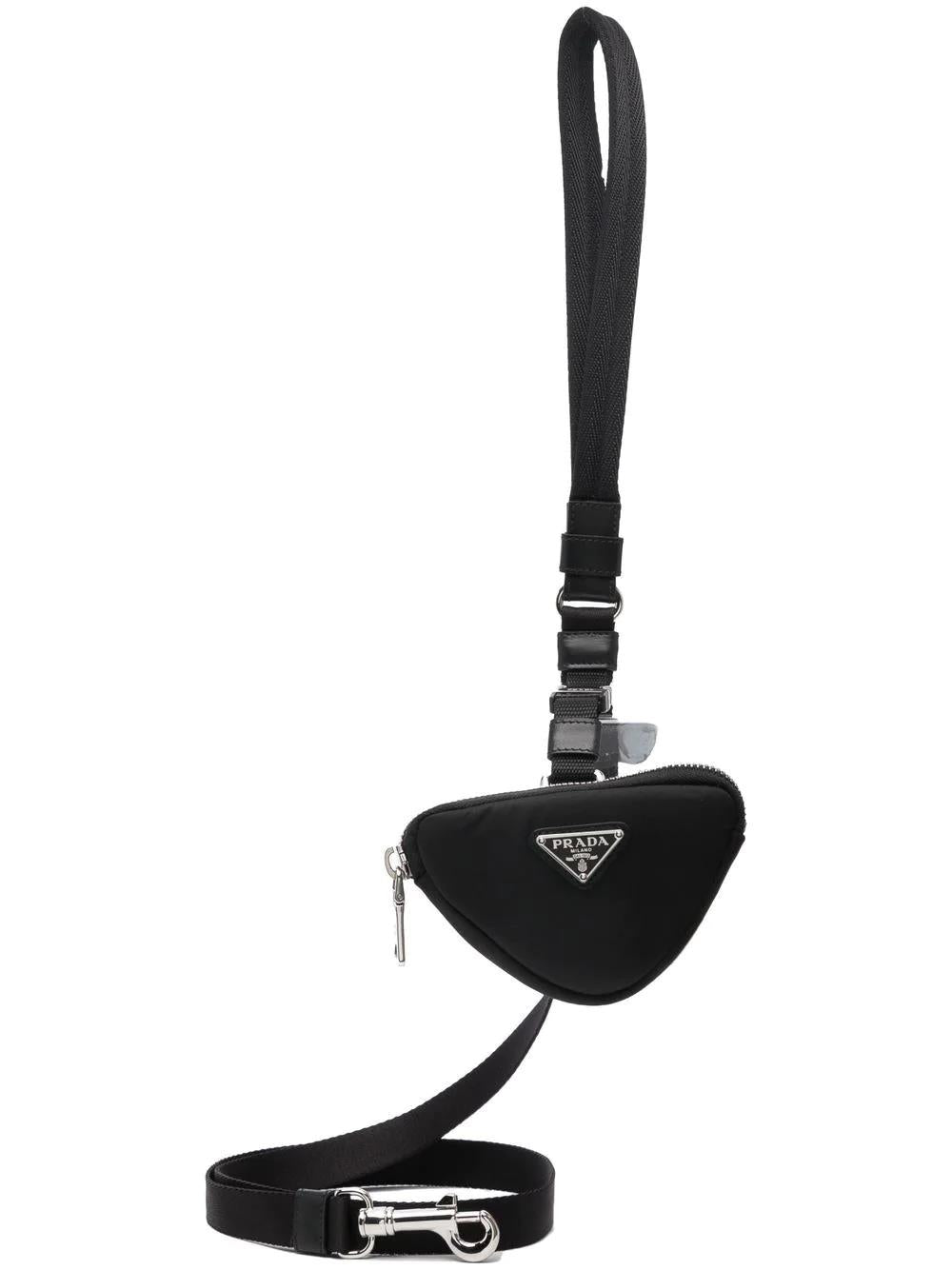 PRADA logo-plaque dog lead-0