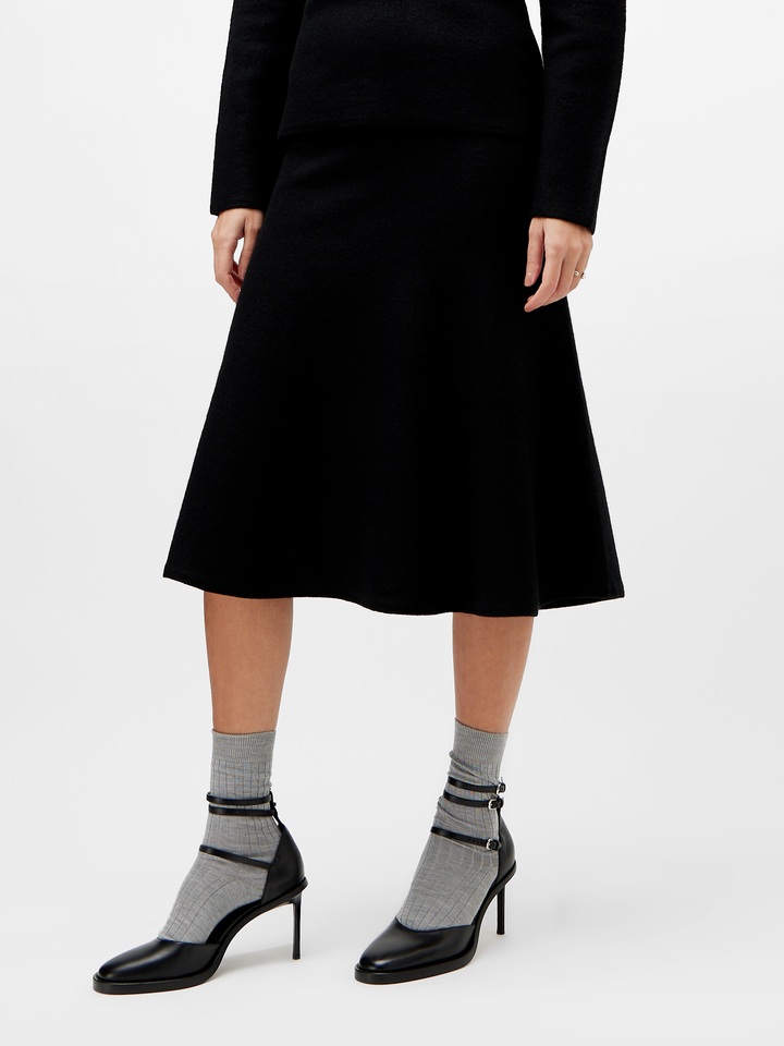 Jamina semi-gloss clafskin leather sandals-1