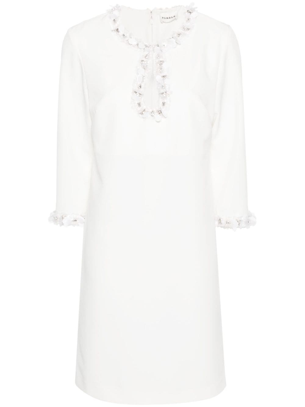 sequin-embellished mini dress-0