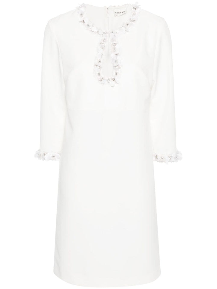 sequin-embellished mini dress-0