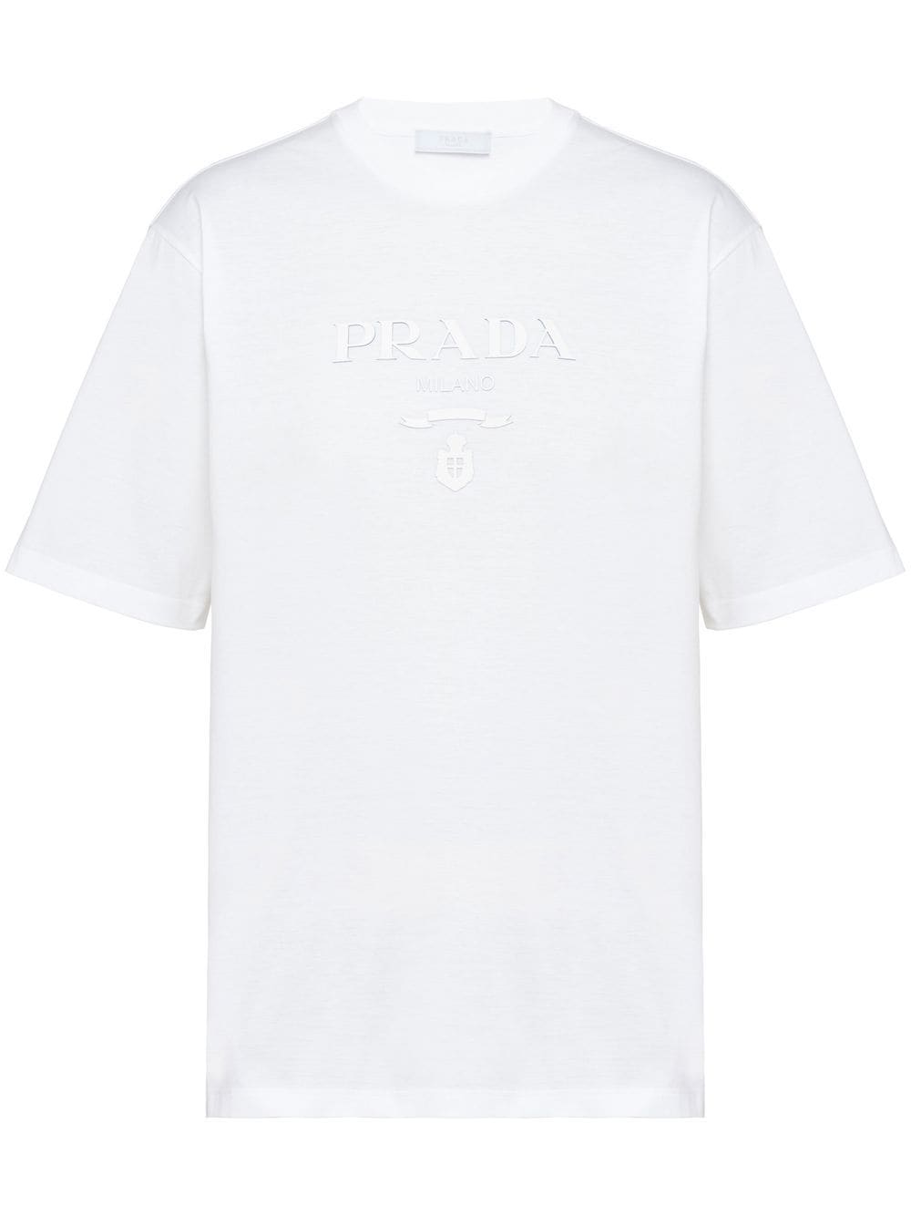 raised-logo cotton T-shirt-0