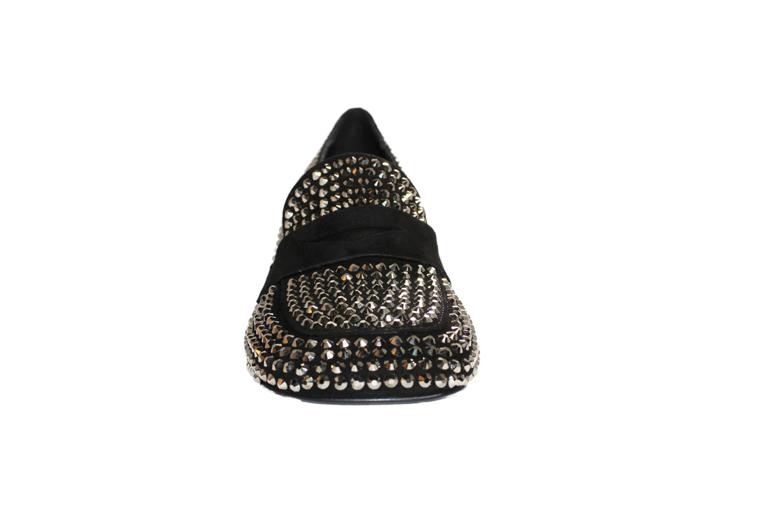 heeled loafers crystal black-1