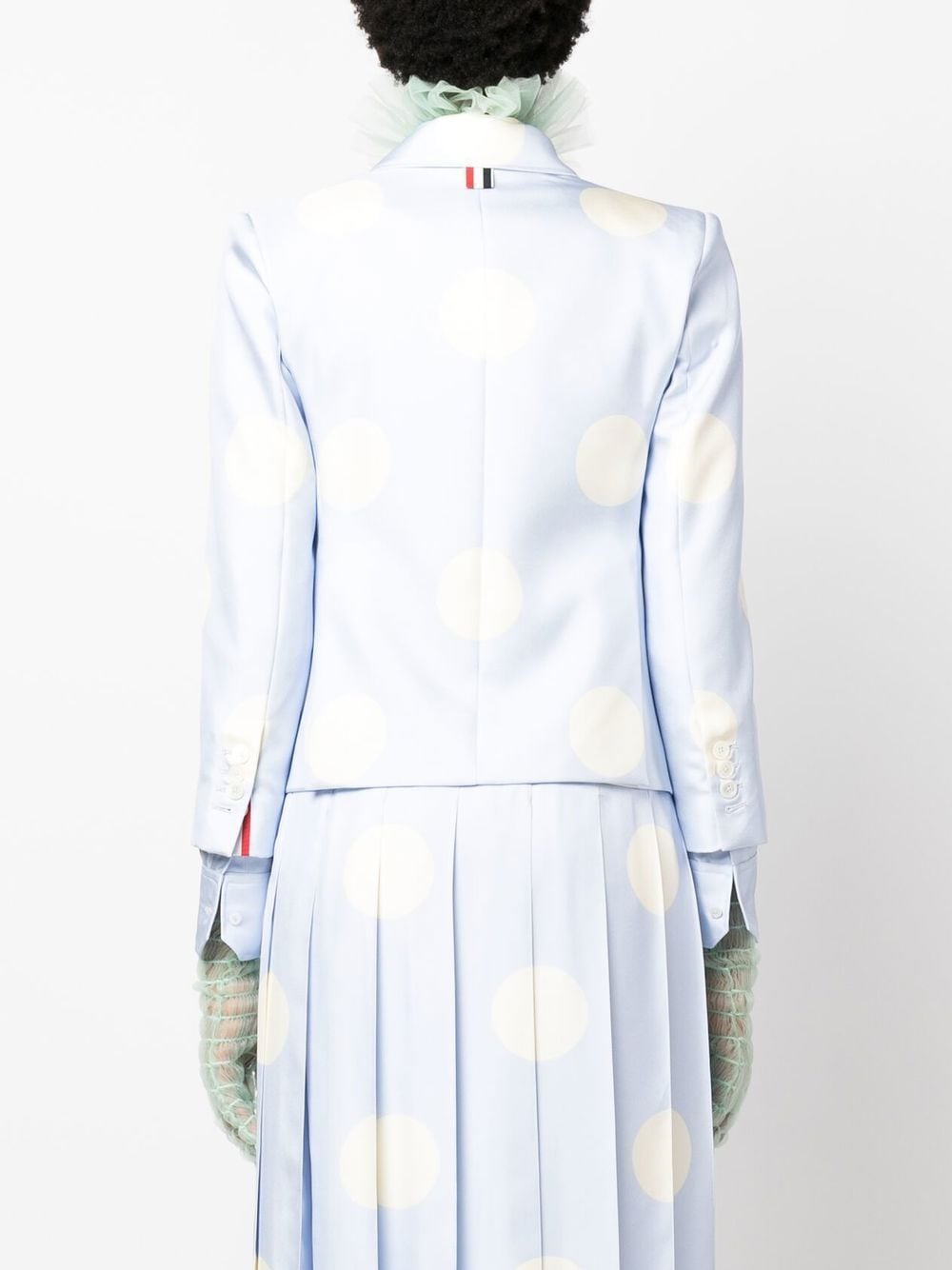 THOM BROWNE polka-dot print silk blazer-3