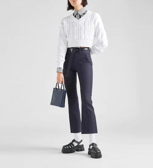 PRADA Gabardine trousers-1