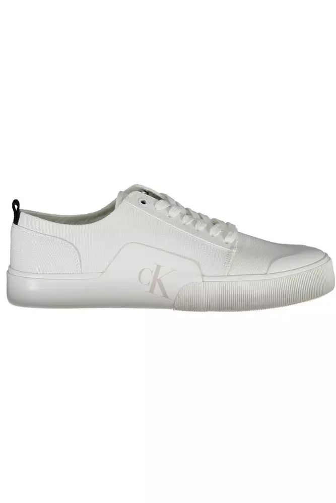 Calvin Klein  White Cotton Sneaker