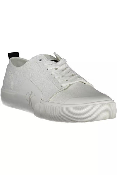 Calvin Klein  White Cotton Sneaker