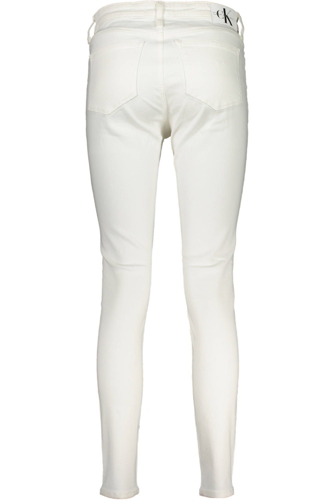 Calvin Klein  White Cotton Jeans & Pant