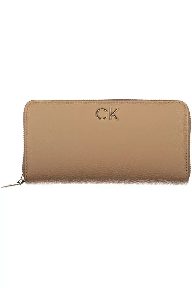 Calvin Klein  Beige Polyester Wallet