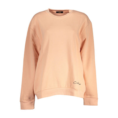 Cavalli Class Pink Cotton Sweater