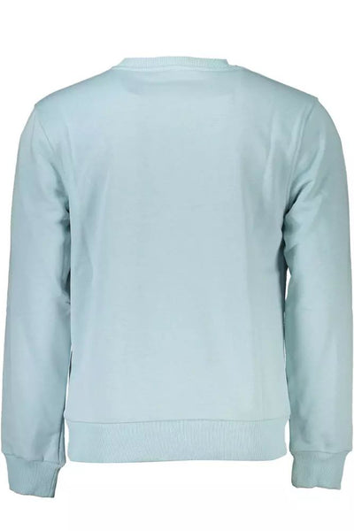 Cavalli Class Light Blue Cotton Sweater