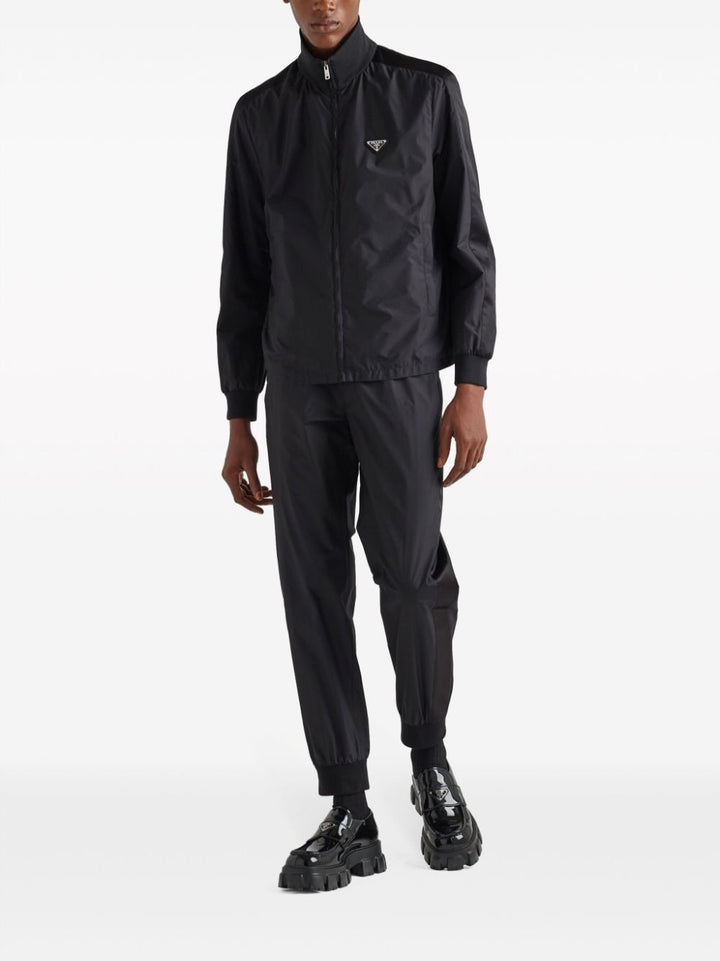 triangle-logo silk jacket-1