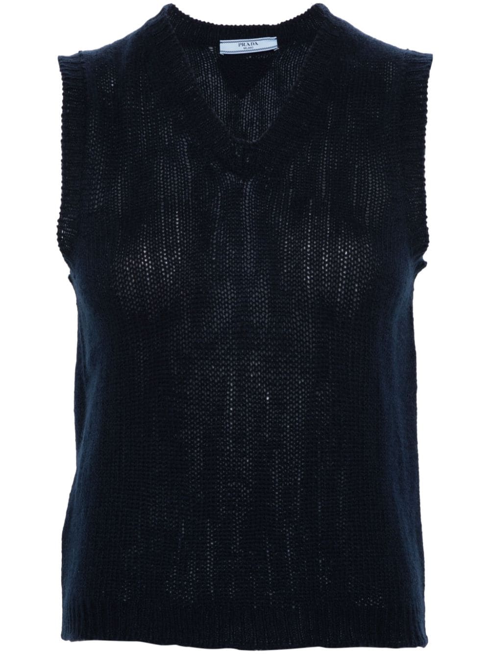 V-neck cashmere vest-0