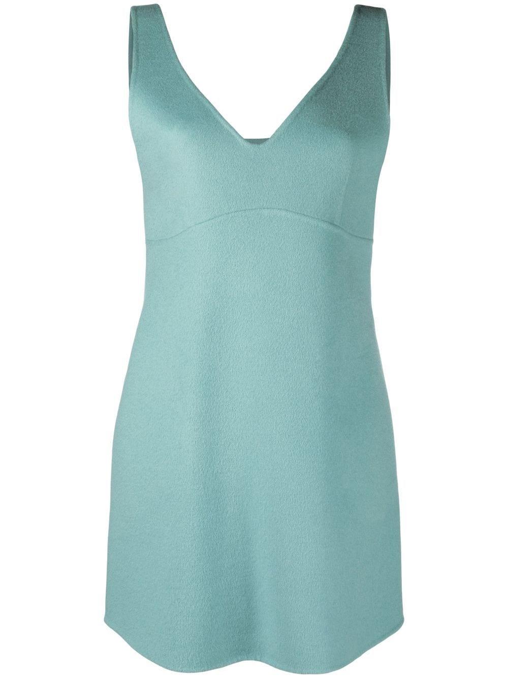 PAROSH stud-detail wool mini dress-0