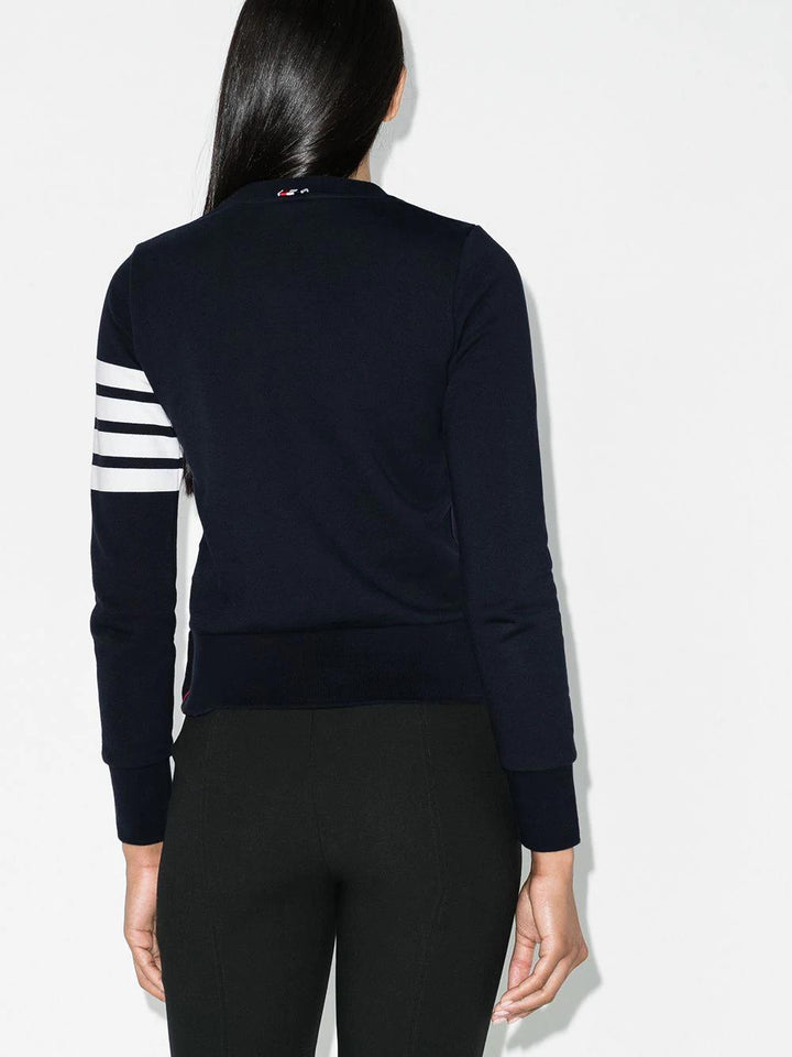 four-bar stripe cotton sweatshirt-4