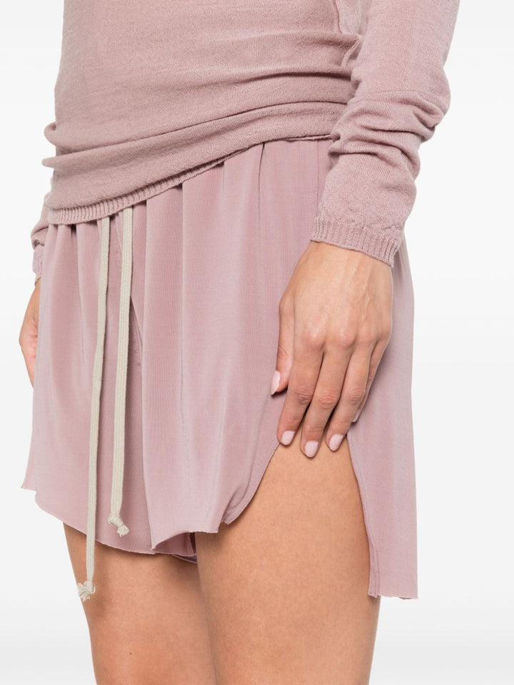 drawstring jersey shorts-4