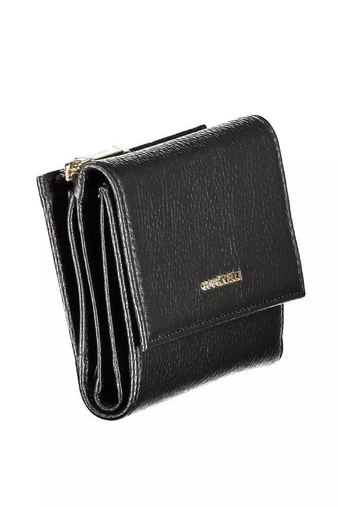 Coccinelle Chic Black Leather Wallet with Multiple Compartments