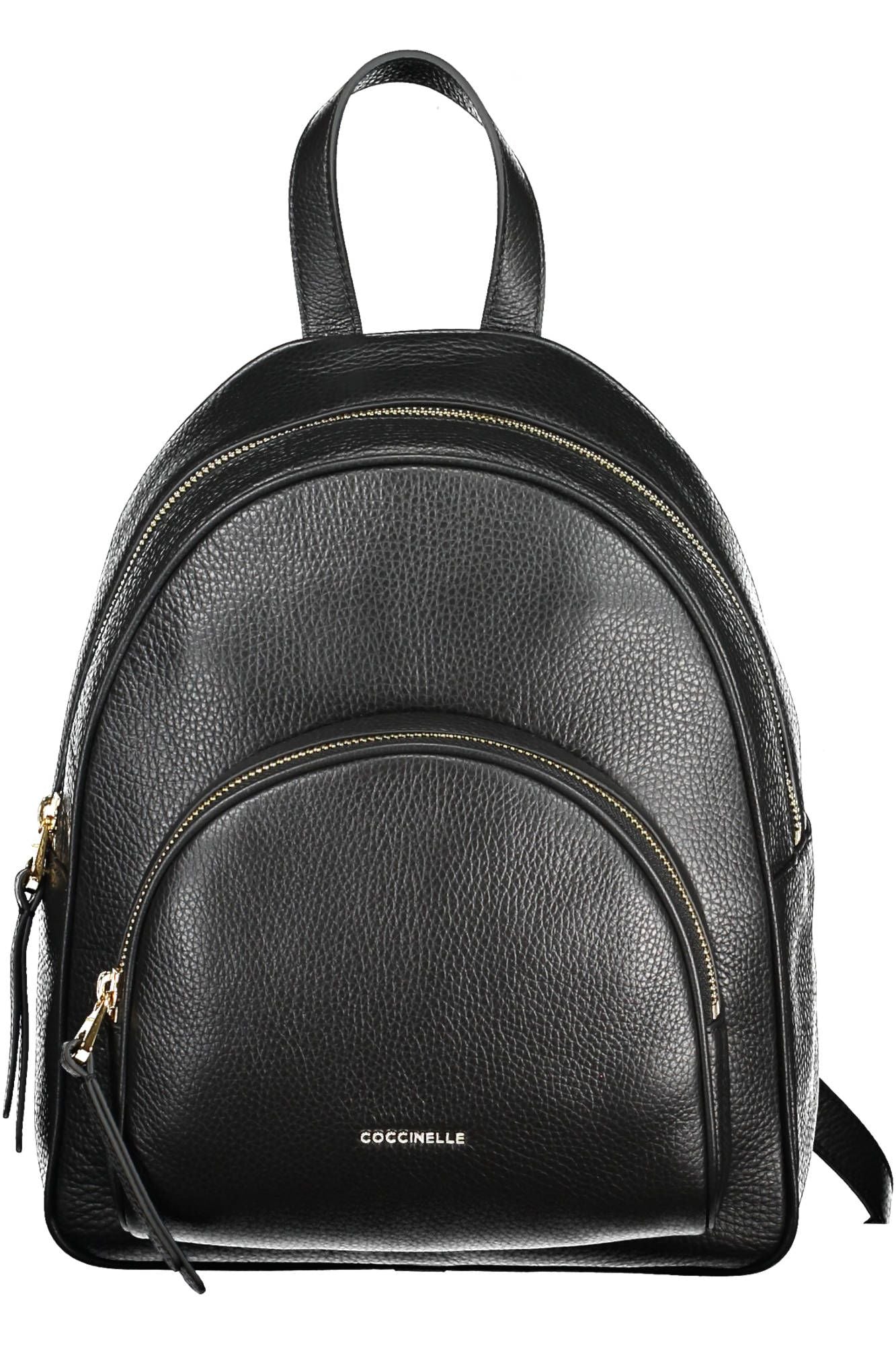 Coccinelle Black Leather Backpack
