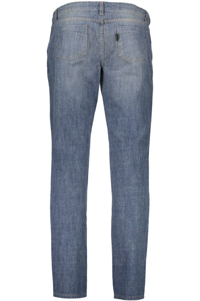 Costume National Blue Fabric ESTERNO Jeans & Pant