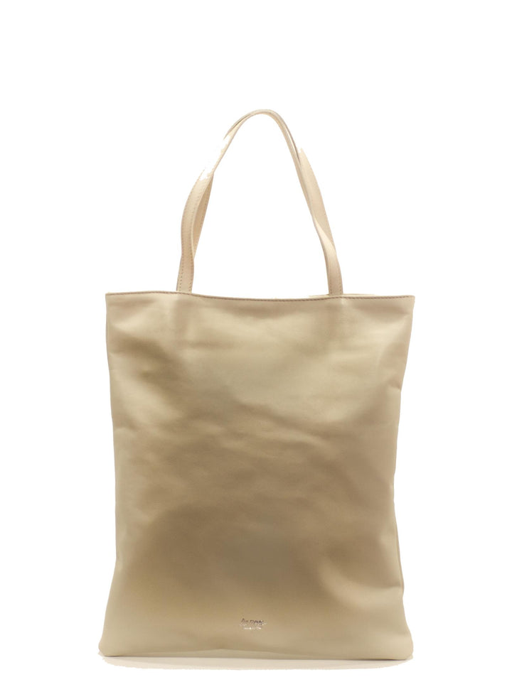 LA ROSE leather tote bag ivory-3