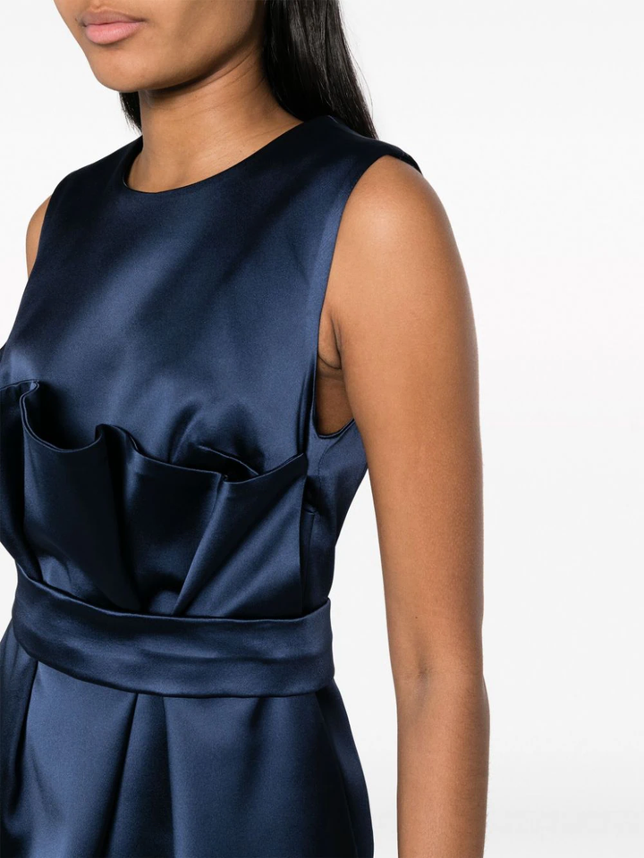 satin belted sleveless minidress-8