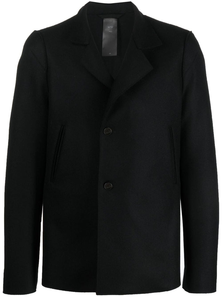 SAPIO double-breasted cotton-wool blazer-0