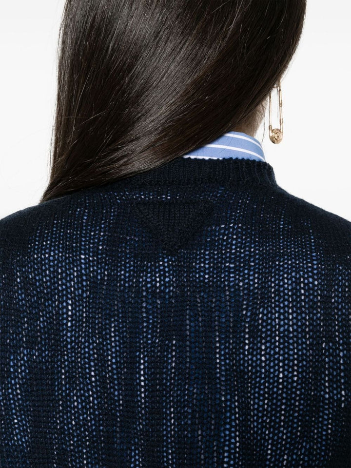 V-neck cashmere vest-4