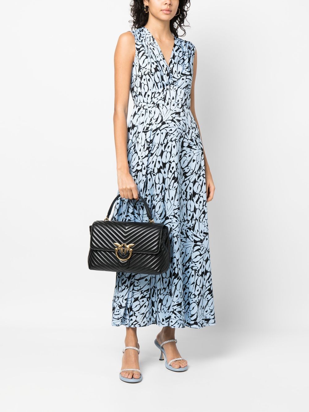 love-birds logo chevron-quilted bag-5