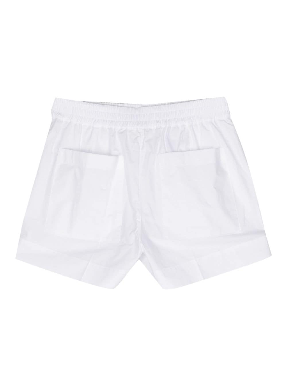 elasticated-waist cotton shorts-5