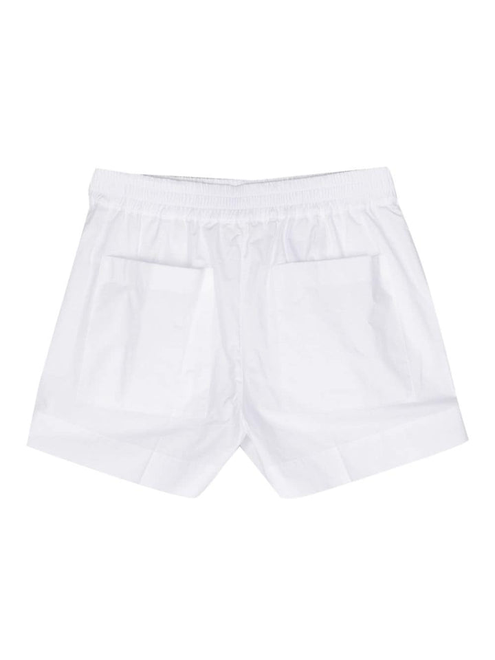 elasticated-waist cotton shorts-5