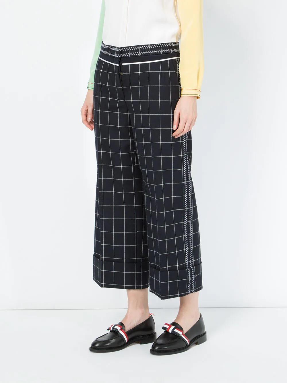 THOM BROWNE checked tailored pants-2