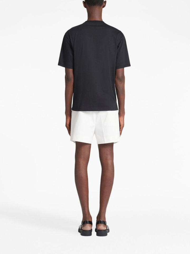 raised-logo cotton T-shirt-5