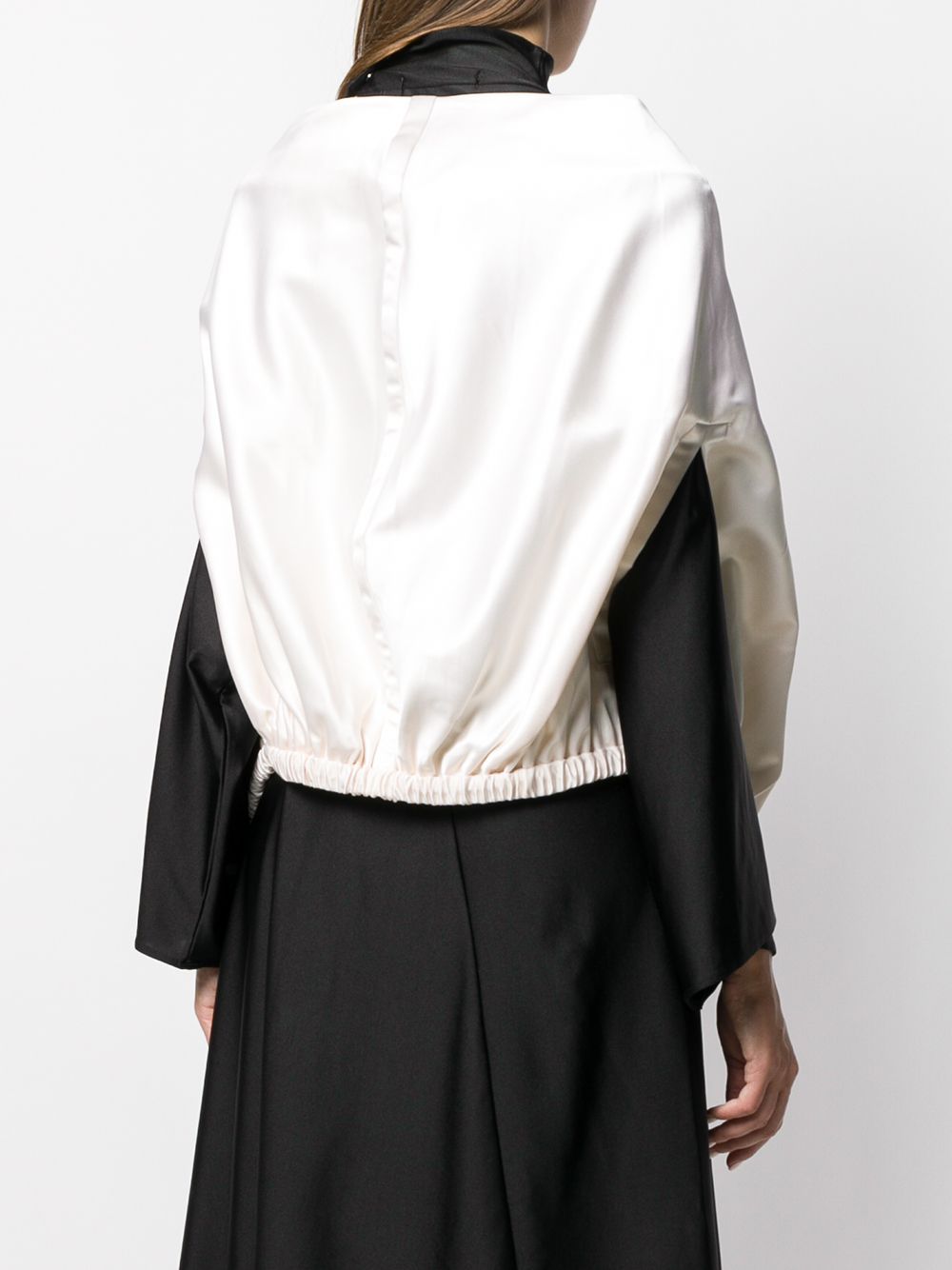 PRADA blouson raso white-3