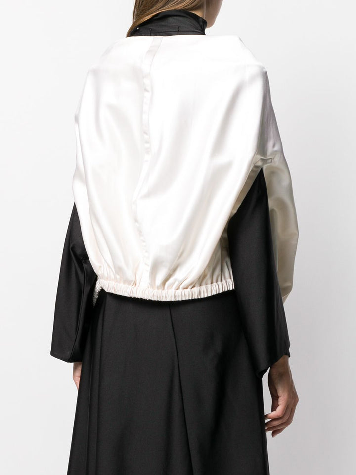 PRADA blouson raso white-3