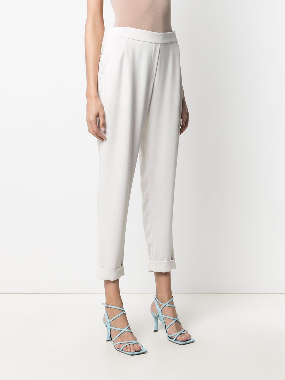 mid-rise tapered-leg trousers-9