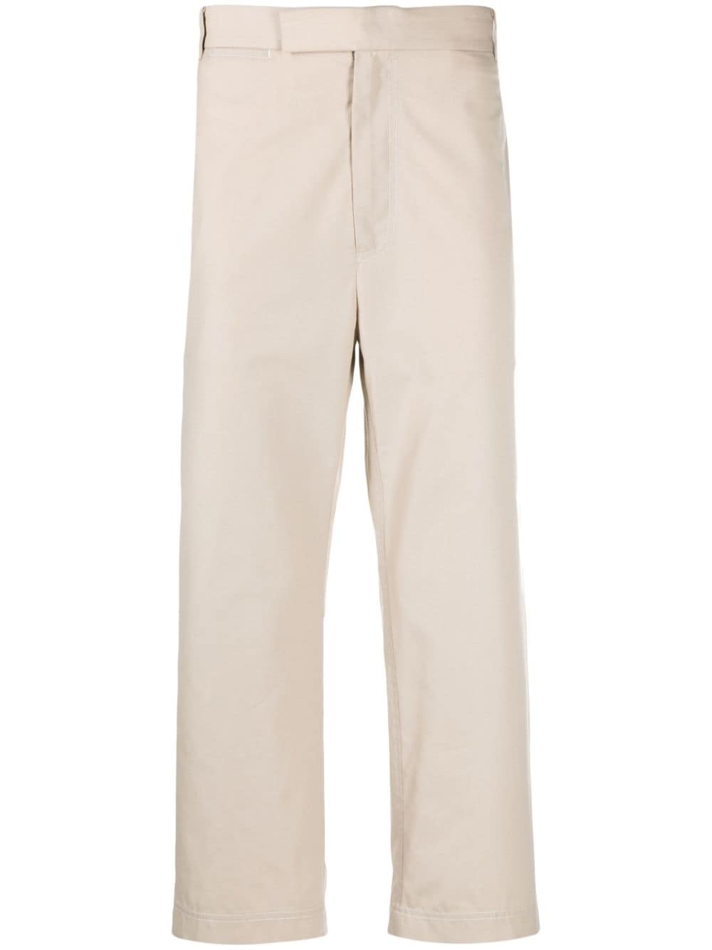Typewriter Cloth straight trousers-0